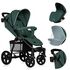 Carucior sport, Lionelo, Annet Plus, De la nastere, 0 - 22 Kg, Verde, Culoare: Verde,poza 7