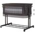 Patut co-sleeper si tarc Chipolino Zen obsidian, Culoare: Gri, Dimensiuni: 90x50,poza 5