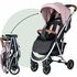 Carucior sport, FreeON, Lux, Pliabil automat, Tehnologie inovatoare One-Hand Folding, De la 6 luni pana la 22 kg, Dirty Pink/Black, Culoare: Roz, Model: sport - poza 3 - ExclusivMAG.ro