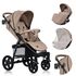 Carucior sport, Lionelo, Annet Plus, De la nastere, 0 - 22 Kg, Bej, Culoare: Bej,poza 7