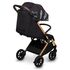 Carucior sport, Lionelo, Cloe, Golden Moments, Editie limitata, Pana la 22 kg, 6 luni+, Negru, Culoare: Multicolor, Model: sport,poza 5