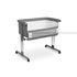 Patut co-sleeping cu saltea si reglare in 7 pozitii Caretero SLEEP2GETHER Grafit, Culoare: Gri, Dimensiuni: 80x50,poza 2