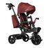 Tricicleta multifunctionala cu sezut reversibil Lionelo Kori, Red Burgundy, Culoare: Visiniu,poza 2