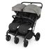 Carucior pliabil pentru gemeni BabyGo GoTwice, Grey, Culoare: Gri/Negru, Model: gemeni  - ExclusivMAG.ro Carucior pliabil pentru gemeni BabyGo GoTwice, Grey, Culoare: Gri/Negru, Model: gemeni