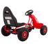 Kart cu pedale si roti gonflabile, varsta 3 ani+, 114x59x63 cm, Gokart CHAMPION - Rosu, Culoare: Rosu,poza 6