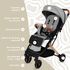 Carucior Sport AppeKids Travel, Ultracompact, Tip Troller - Grey, Culoare: Gri, Model: sport,poza 2  - ExclusivMAG.ro Carucior Sport AppeKids Travel, Ultracompact, Tip Troller - Grey, Culoare: Gri, Model: sport,poza 2