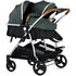 Carucior gemeni Chipolino Duo Smart 3 in 1 basil, Culoare: Verde, Model: gemeni,poza 3