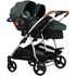 Carucior gemeni Chipolino Duo Smart 3 in 1 basil, Culoare: Verde, Model: gemeni,poza 10