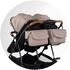 Carucior gemeni Chipolino Duo Smart 3 in 1 tiramisu, Culoare: Crem, Model: gemeni,poza 12
