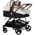 Carucior gemeni Chipolino Duo Smart 3 in 1 biscotta, Culoare: Bej, Model: gemeni,poza 2