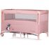 Patut pliabil Chipolino Relax pink marshmallow cu laterala culisanta, Culoare: Roz, Dimensiuni: 120x60,poza 2