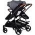 Carucior gemeni Chipolino Duo Smart 2 in 1 cloud, Culoare: Gri/Negru, Model: gemeni,poza 3