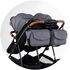 Carucior gemeni Chipolino Duo Smart 3 in 1 cloud, Culoare: Gri/Negru, Model: gemeni,poza 12