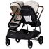 Carucior gemeni Chipolino Duo Smart 3 in 1 biscotta, Culoare: Bej, Model: gemeni,poza 5