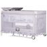 Patut pliabil Chipolino Palace Hippo grey, Culoare: Gri deschis, Dimensiuni: 140x70,poza 4