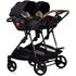 Carucior gemeni Chipolino Duo Smart 3 in 1 blackberry, Culoare: Negru, Model: gemeni,poza 11