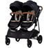 Carucior gemeni Chipolino Duo Smart 2 in 1 blackberry, Culoare: Negru, Model: gemeni,poza 6