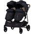 Carucior gemeni Chipolino Duo Smart 2 in 1 blackberry, Culoare: Negru, Model: gemeni,poza 7