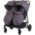 Carucior gemeni Chipolino Top Stars anthracite, Culoare: Gri/Negru, Model: gemeni,poza 2