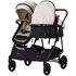 Carucior gemeni Chipolino Duo Smart 3 in 1 biscotta, Culoare: Bej, Model: gemeni,poza 6