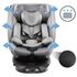 Scaun auto cu ISOFIX Kidwell GoCar, grupa 40-135 cm, i-Size, omologare R129 - Gri, Culoare: Gri, Grupa: 0-36kg (0 luni - 12 ani),poza 5