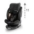 Scaun auto cu ISOFIX Kidwell GoCar, grupa 40-135 cm, i-Size, omologare R129 - Negru, Culoare: Negru, Grupa: 0-36kg (0 luni - 12 ani),poza 9