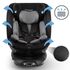 Scaun auto cu ISOFIX Kidwell GoCar, grupa 40-135 cm, i-Size, omologare R129 - Negru-Gri, Culoare: Gri/Negru, Grupa: 0-36kg (0 luni - 12 ani),poza 3