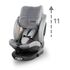 Scaun auto cu ISOFIX Kidwell GoCar, grupa 40-135 cm, i-Size, omologare R129 - Gri, Culoare: Gri, Grupa: 0-36kg (0 luni - 12 ani),poza 4