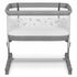 Patut co-sleeper, Lionelo, Aurora, 3 in 1, Cu leganare si setare unghiulara, Pana la 9 kg, 0 luni+, Gri, Culoare: Gri, Dimensiuni: 80x50,poza 5