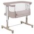 Patut co-sleeper, Lionelo, Aurora, 3 in 1, Cu leganare si setare unghiulara, Pana la 9 kg, 0 luni+, Bej, Culoare: Bej, Dimensiuni: 80x50