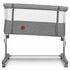 Patut co-sleeper, Lionelo, Aurora, 3 in 1, Cu leganare si setare unghiulara, Pana la 9 kg, 0 luni+, Gri, Culoare: Gri, Dimensiuni: 80x50,poza 6