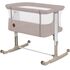 Patut co-sleeper, Lionelo, Aurora, 3 in 1, Cu leganare si setare unghiulara, Pana la 9 kg, 0 luni+, Bej, Culoare: Bej, Dimensiuni: 80x50,poza 3