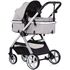Carucior Chipolino Vista 3 in 1 cloud grey, Culoare: Gri, Model: 3 in 1,poza 2