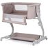 Patut co-sleeper Chipolino Eleganza cu laterala culisanta tiramisu, Culoare: Crem, Dimensiuni: 80x50,poza 2