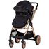 Carucior Chipolino Vista 2 in 1 blackberry, Culoare: Negru/Auriu, Model: 2 in 1,poza 3