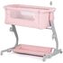 Patut co-sleeper Chipolino Eleganza cu laterala culisanta pink marshmallow, Culoare: Roz, Dimensiuni: 80x50,poza 4