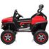 Masinuta electrica Chipolino OffRoad Mercedes Unimog cu scaun din piele si roti EVA red,poza 3