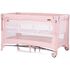 Patut pliabil Chipolino Glory cu laterala culisanta pink marshmallow, Culoare: Roz, Dimensiuni: 120x60,poza 2