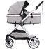 Carucior Chipolino Vista 2 in 1 cloud grey, Culoare: Gri deschis, Model: 2 in 1,poza 6