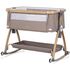 Patut co-sleeper Chipolino Charisma cu laterala culisanta latte wood, Culoare: Crem, Dimensiuni: 80x50,poza 6