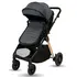 Carucior transformabil 2in1, Appekids Elite - Navy Grey, Culoare: Gri/Negru, Model: 2 in 1,poza 3