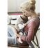 BabyBjorn - Marsupiu anatomic Mini, cu pozitii multiple de purtare, Greige, 3D Mesh, Culoare: Multicolor,poza 3