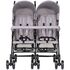 Carucior gemeni Chipolino Double Point cloud, Culoare: Gri deschis, Model: gemeni,poza 2