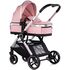 Carucior Chipolino Euphoria 3 in 1 powder pink, Culoare: Roz, Model: 3 in 1,poza 2