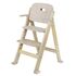 Scaun de masa, Lionelo, Floris, 3 in 1, Din Lemn, Sustine 40 kg, Bej, Culoare: Bej,poza 2