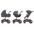 Carucior 2 in 1 Maxi-Cosi FAME Twillic Graphite, Culoare: Gri, Model: 2 in 1 - poza 9 - ExclusivMAG.ro