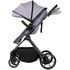 Carucior Chipolino Pearl 2 in 1 platinum, Culoare: Gri deschis, Model: 2 in 1,poza 4