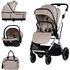 Carucior Chipolino Aurora 3 in 1 latte, Culoare: Crem, Model: 3 in 1  - ExclusivMAG.ro