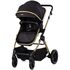 Carucior Chipolino Pearl 3 in 1 noir, Culoare: Negru/Auriu, Model: 3 in 1 - poza 3 - ExclusivMAG.ro
