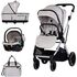 Carucior Chipolino Aurora 3 in 1 platinum, Culoare: Gri deschis, Model: 3 in 1  - ExclusivMAG.ro